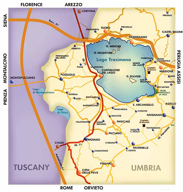 Map Of Perugia Italy. Area Map Here