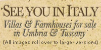 See you in Italy: Villas & Farmhouses for sale in Umbria & Tuscany