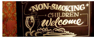 non smoking children welcome in London restaurant