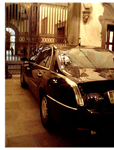 lancia limo in museum in Florence, Italy
