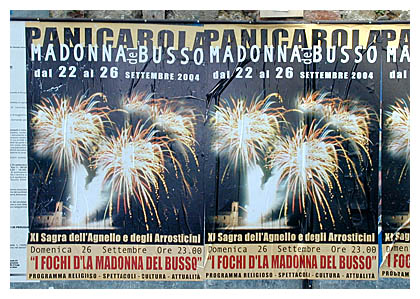 Italian fireworks festival in central Umbria