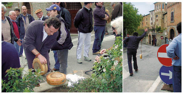 cheese rolling in italy on the day after easter. tradition?