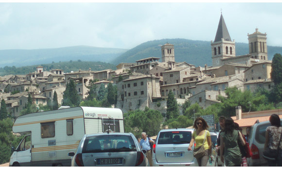 spello during corpus domini. spello, Umbria