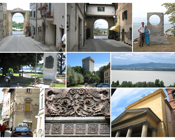 castiglione del lago in umbria, on an italian lake