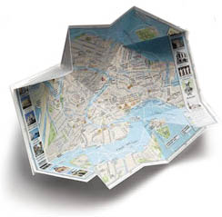 pop up map of Florence, Italy