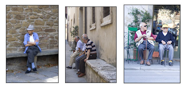 Benchwarmers of central Umbria