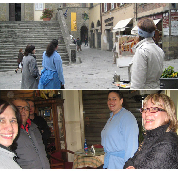 Street seen in Cortona, Italy. Day in Tuscany