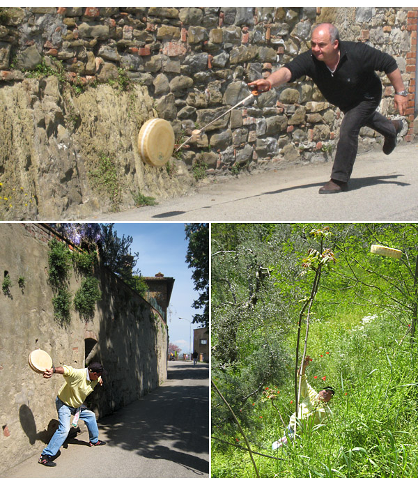 the big cheese rolls on and on in panicale umbria